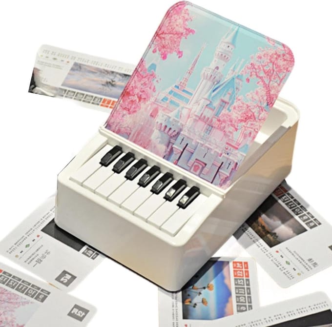 Muziek Kalender - Bureau Kalender - Bureau Decoratie - Batterij Aangedreven - 12 x 18 x 6 cm - Multicolor