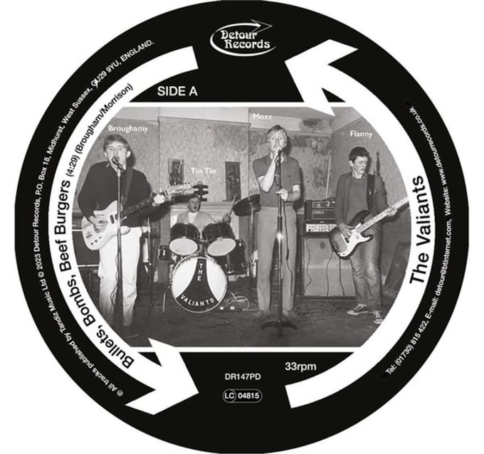 Valiants - Living For Today (7" Single) (Picture Disc) (Limited Edition)