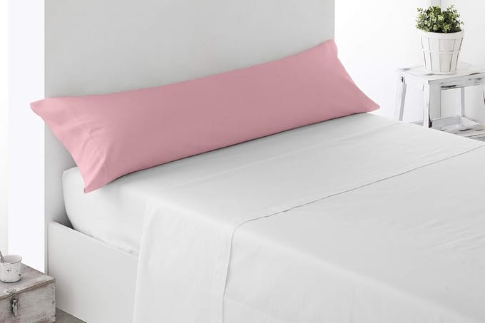 Famanu – Kussensloop van 100% geborstelde microvezel aan beide kanten open anti pelling. . Bed 90. Roze
