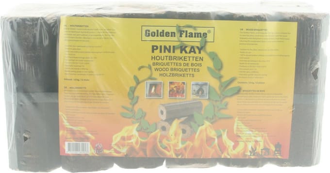 Golden Flame - Pini Kay - Houtbriketten - 10 kg