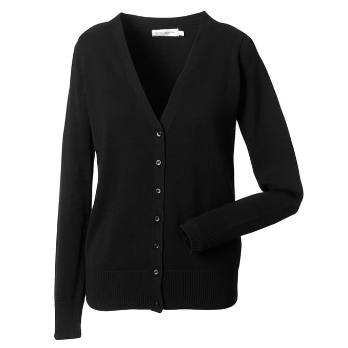 Russell Collection Dames/Dames Gebreid Vest (Zwart)