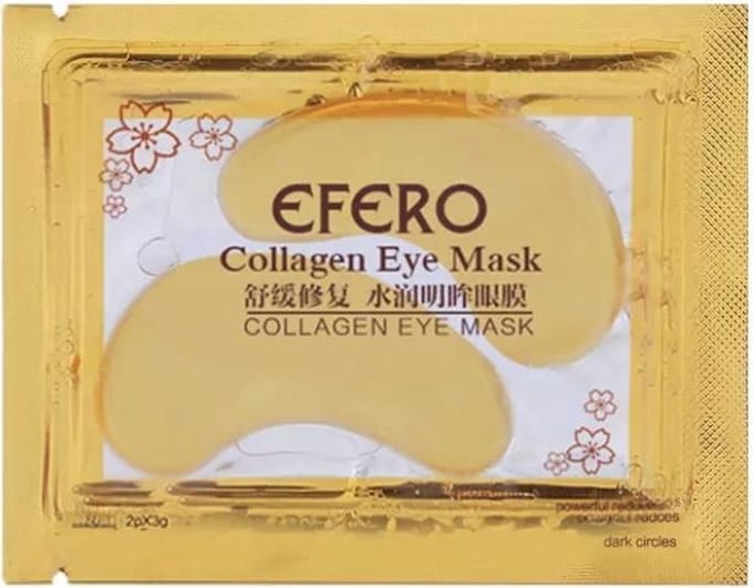 verzorgende gold oogmasker