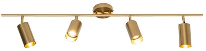 Kosilum - Estrid - Plafondlamp - Goud/Messing - Metaal en aluminium