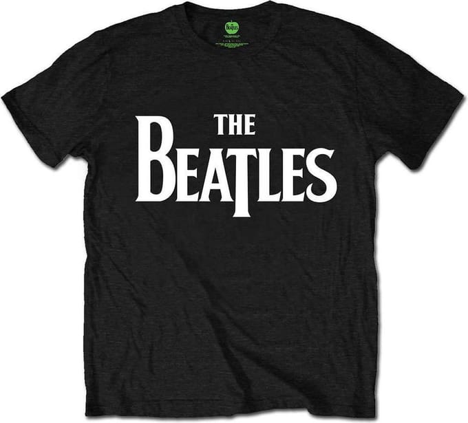 The Beatles - Drop T Logo Heren T-shirt - M - Zwart