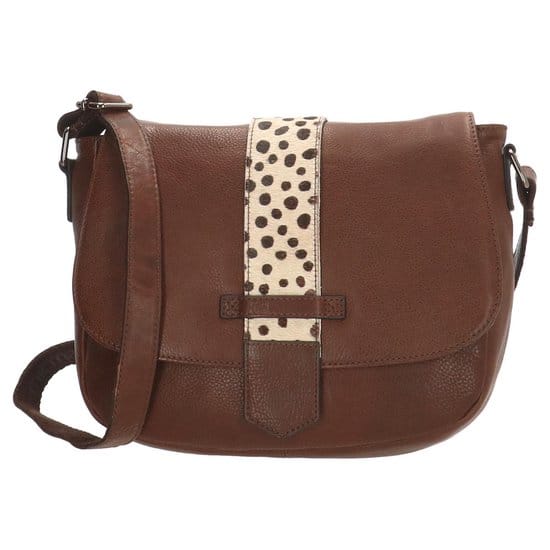 Micmacbags Wildlife Schoudertas - Donkertaupe