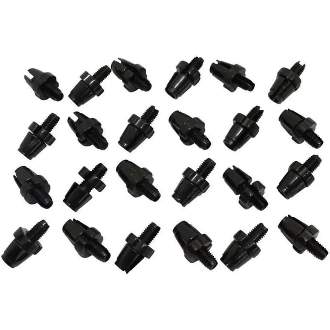 Zakje met 25 fietskabelspanners met gleuf, aluminium P2R M10