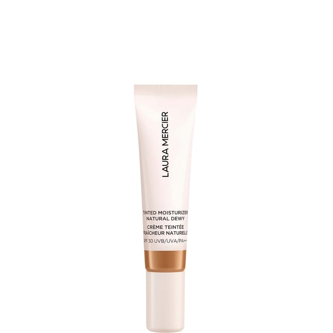 Laura Mercier Mini Translucent Loose Setting Powder Ultra Blur and Travel Size Tinted Moisturiser Dewy Duo (various shades) - 7N Mahogany