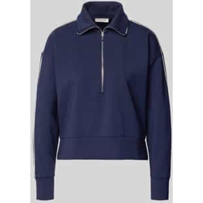 sweatshirt met korte Ritssluiting