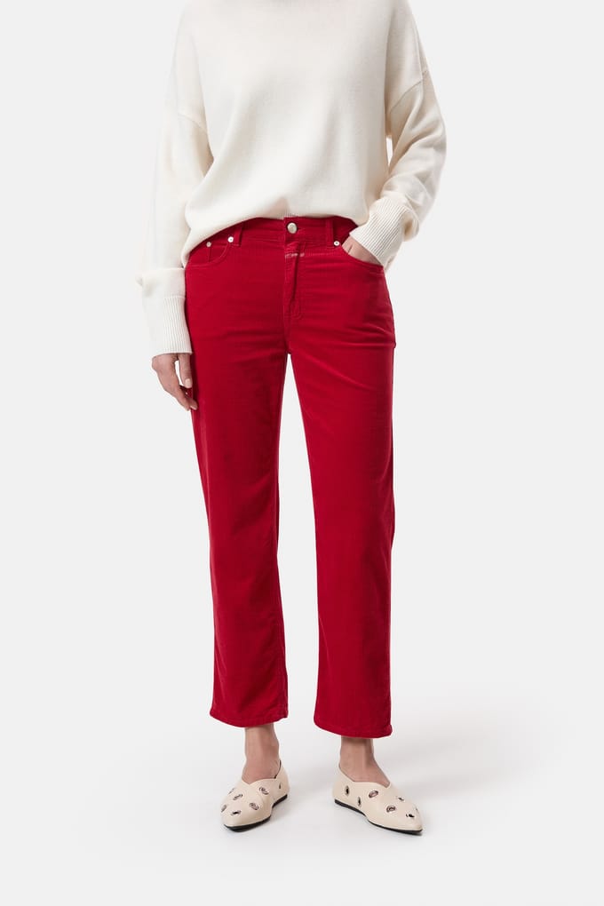 Closed Milo Pants Chili Pepper Red Maat: W29L34 | Pantalons Outlet | Dames | Rood