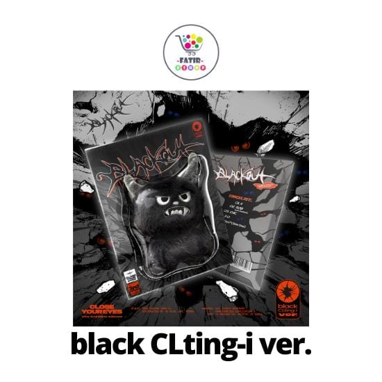 black CLting i ver SLUIT JE OGEN 3e Mini Album blackout No POB gray