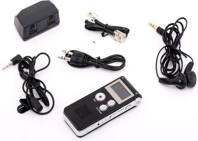 Dictafoon - MonoDeal - Digitale Recorder - 8 GB - Oplaadbaar - Draagbaar