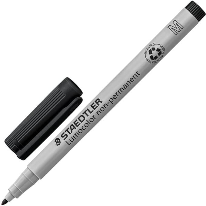 Viltstift Staedtler Lumocolor 315 non permanent M zwart