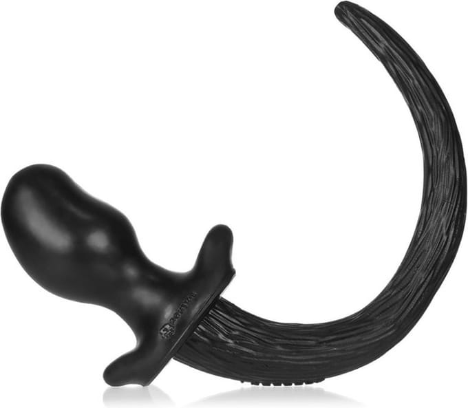 Oxballs - Pug - Puppy Tail Buttplug - Zwart Small