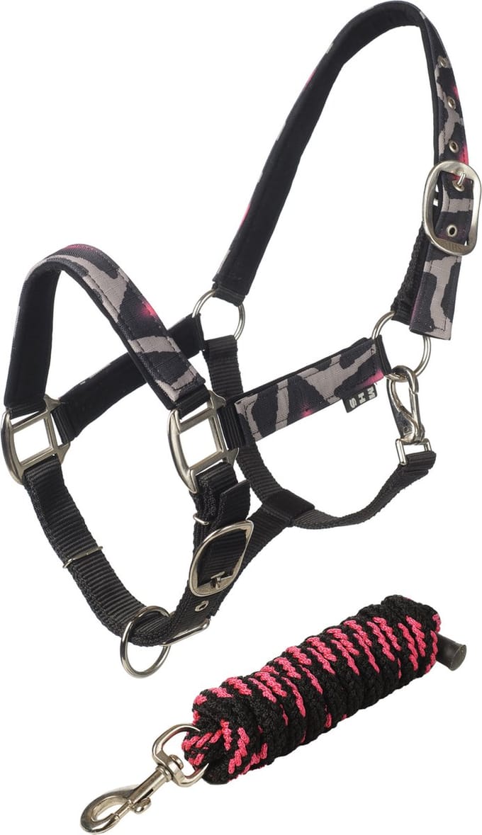 MHS Turnout halster set Full Pink Turtle