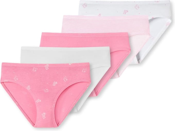 Schiesser 5 PACK Slips 95/5 Multipacks Meisjes Onderbroek