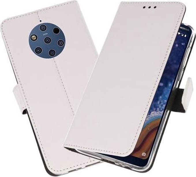 Bestcases Pasjeshouder Telefoonhoesje Nokia 9 PureView - Wit