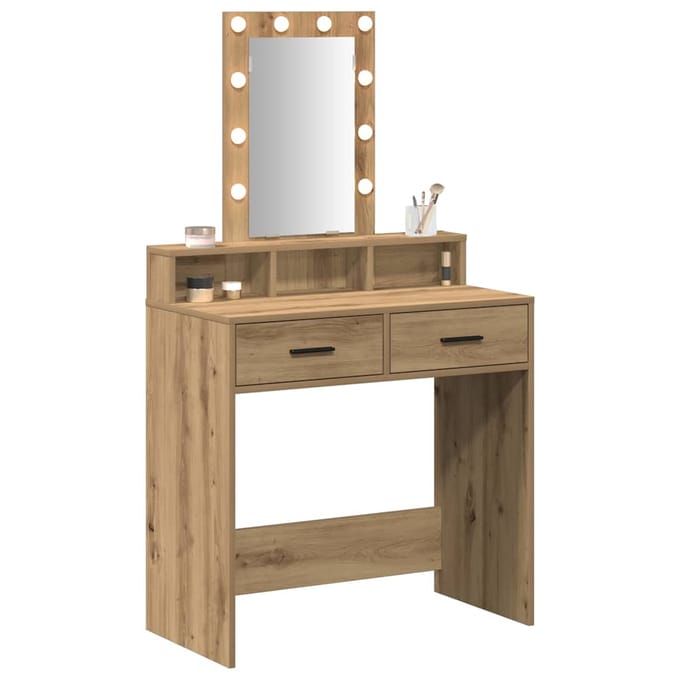 vidaXL - Kaptafel - Bruin - 79 - x - 41 - x - 140 - cm - Bewerkt - hout