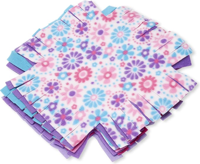 Melissa & Doug Flower Fleece Quilt