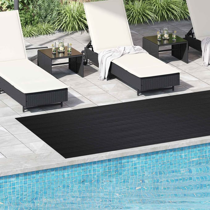 vidaXL - Vloermat - Zwart - 1,5 - x - 4 - m - Rubber