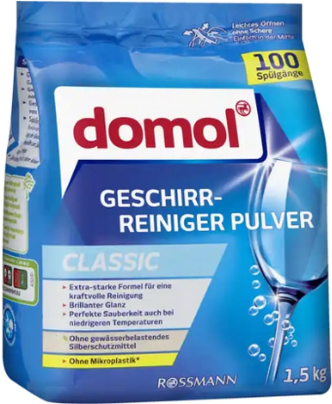 Domol Vaatwaspoeder classic, 1,5 kg