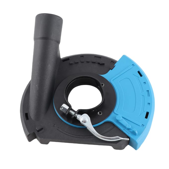 Meuleuse d'angle Capot anti-poussière de meulage Bleu Noir 5 pouces Collecteur de poussière de meuleuse d'angle multifonctionnel Pour meuler la pierre