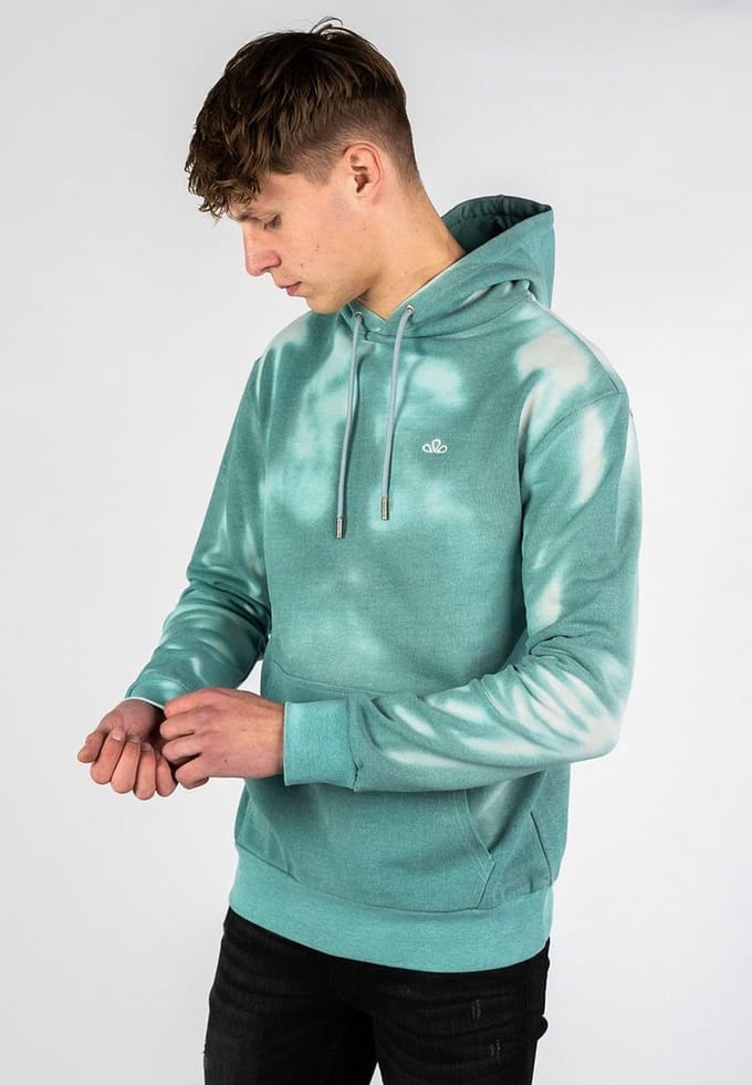 Sea'sons Trui Color Changing Hoodie Deep See Green Grey Mannen Maat - M