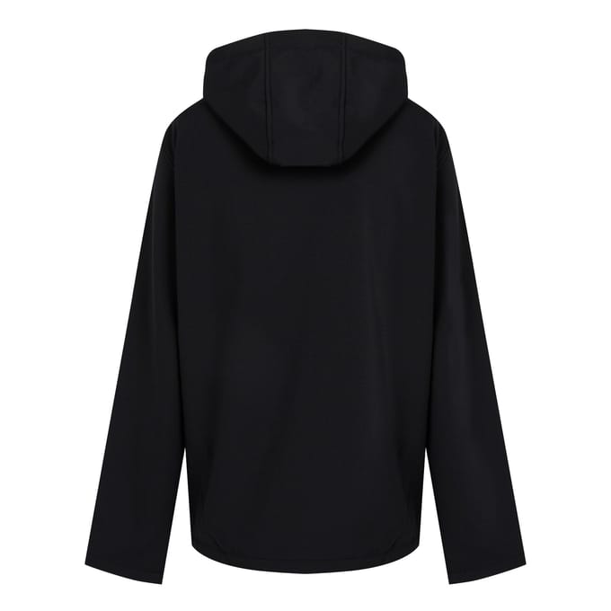 Regatta Heren Navigate Dubbellaags Soft Shell Jacket met capuchon (Zwart/Nieuw Royal)