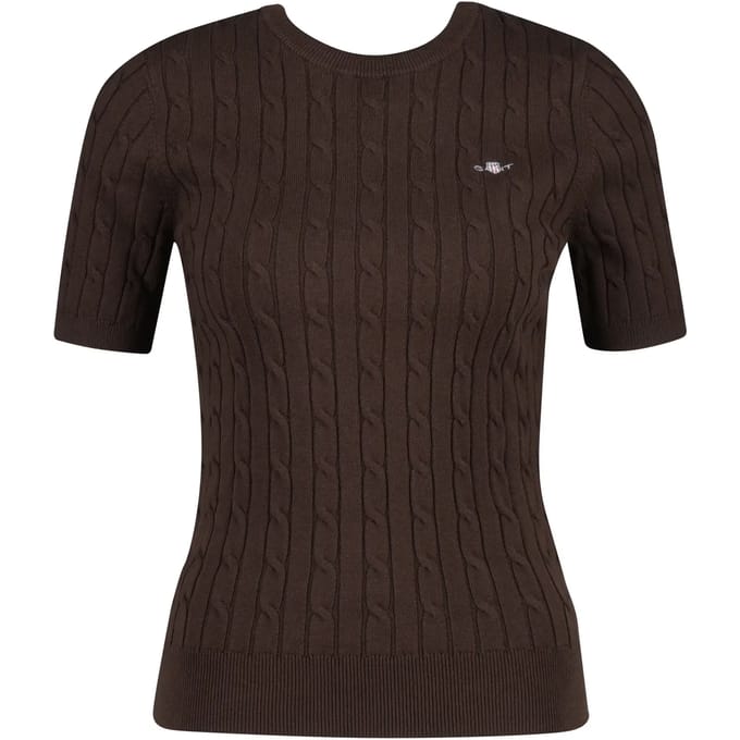 Korte mouwen stretch trui dames Gant