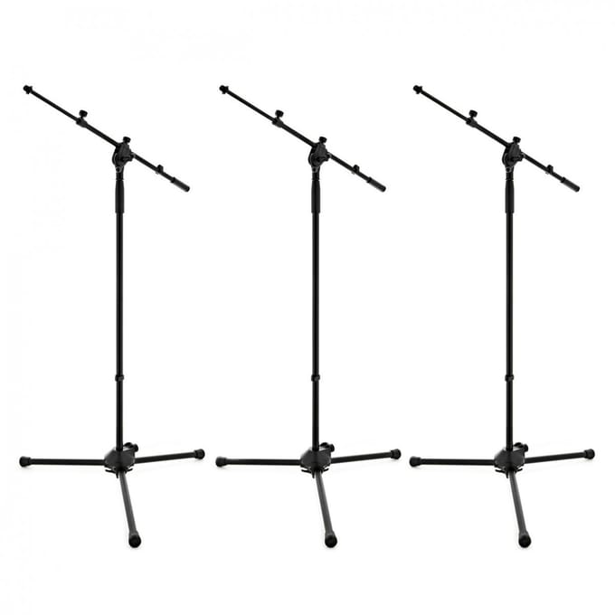 G4M Telescopische Boommicrofoonstandaard, 3 Stuks