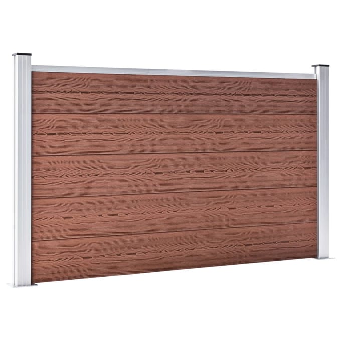 vidaXL - Schutting - 526x106 - cm - HKC - bruin