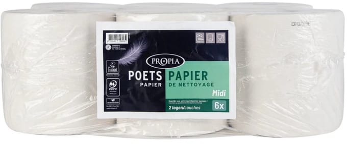 Propia Poetspapier midi (6 rollen x 108 meter)