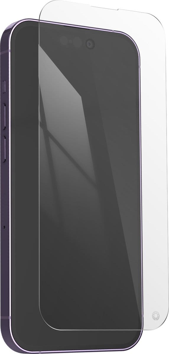 Force Case, Screenprotector geschikt voor iPhone 14 Pro - Organic Glass, Transparant