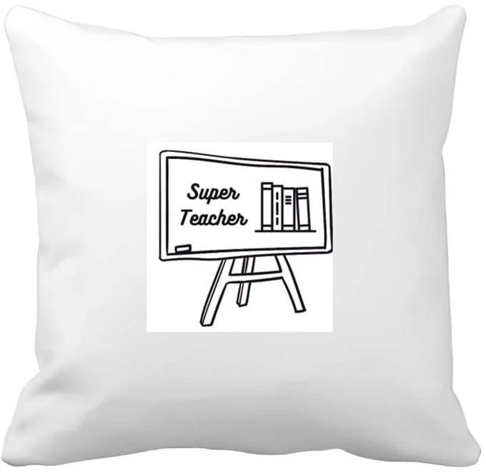 Akyol - super teacher Kussen hoes - Juf - meester - teacher - 40 bij 40 cm