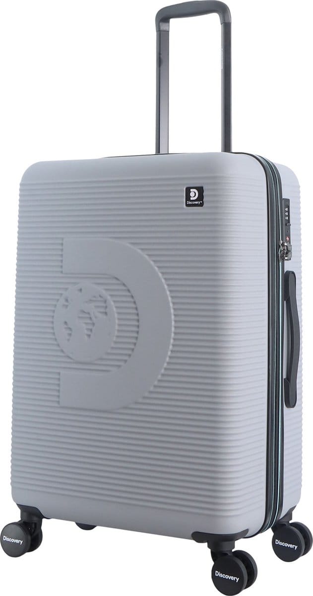 Discovery Eclipse Harde Koffer / Trolley / Reiskoffer - Medium - 68+7 Liters - Grijs - Grijs / Medium