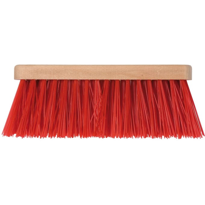 Talen Tools - Bezem - Kunststof - Rood - 28 cm - Zonder steel