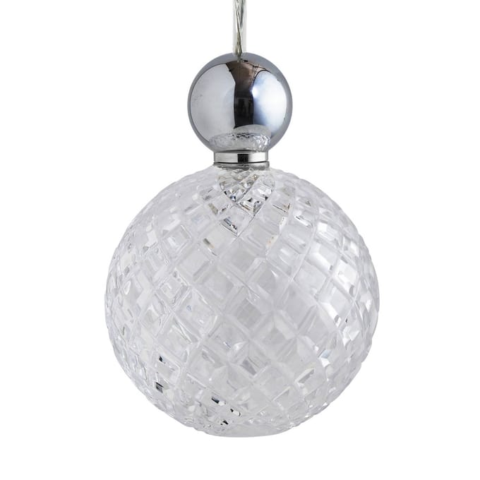 EBB & FLOW Uva L Bal zilver transparant klein ruitjes