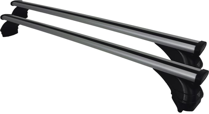 Dakdragers geschikt voor de Jeep Compass vanaf 2017 met fixpoints - Aluminium - Hoog laadvermogen 100kg - Wingbar Grijs - Merk Farad