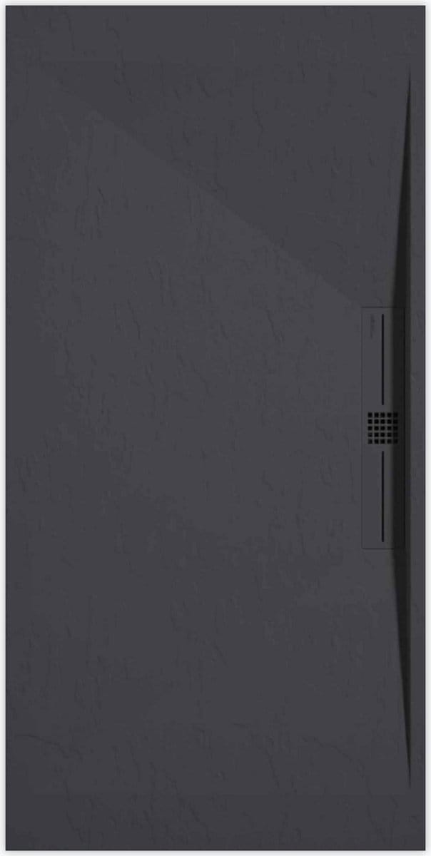 Sanifun douchebak Stone Side Anthraciet Slate 1600 x 900 P