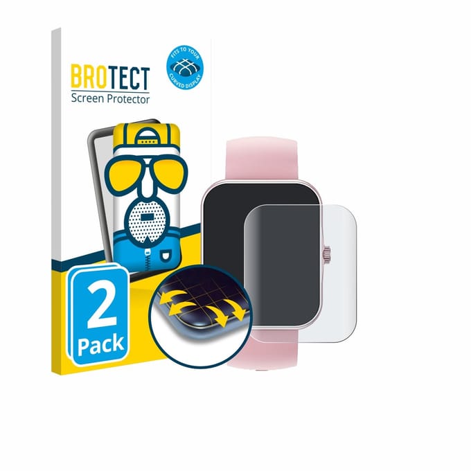 BROTECT - Screenprotector voor Ucani S80K 1.83" - Folie Beschermfolie matte volledig dekking 2 Stuks