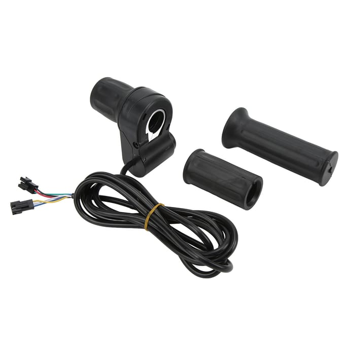1 Paar 12V?99V Half Grip Gaskabel Universele 3 Snelheidsregeling Draaigaskabel Accelerator Handvat voor black