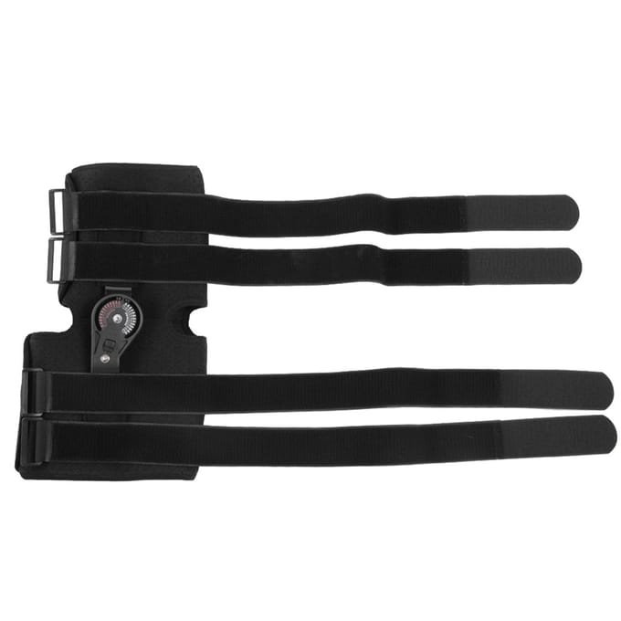 Verstelbare Kniegewrichtsondersteuning voor Bandletsel Artrose Kniebeschermer Orthese met Klem Small black