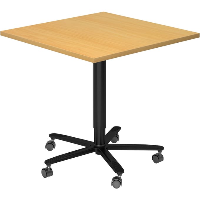 BISTRO 88Q D - Systeem conferentietafel Beuken 80 x 80 Zwart