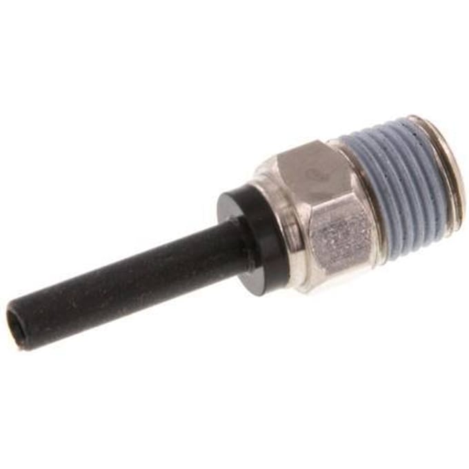 4mm x R1/8'' insteekfitting Messing/PA 66 buitendraad NBR [5 Stuks]