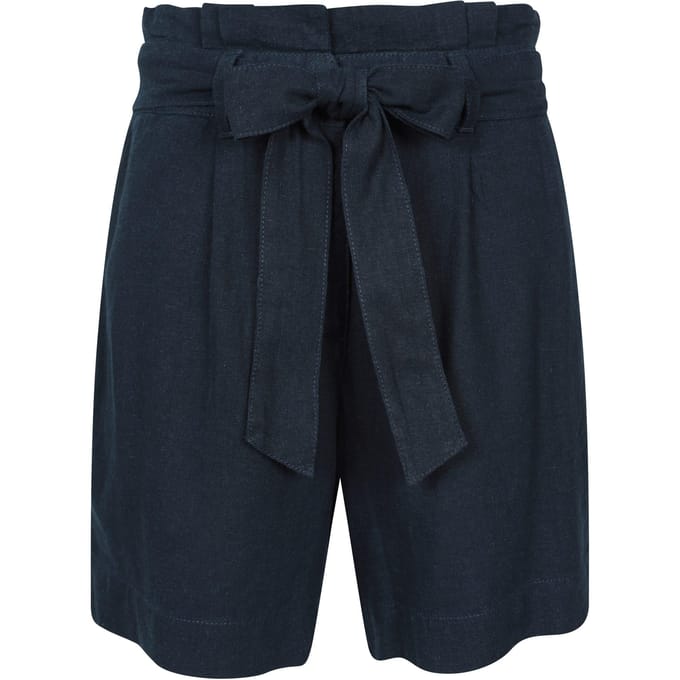 Mountain Warehouse Dames/Dames Oatley Linnen Blend Korte Broek (Marine)