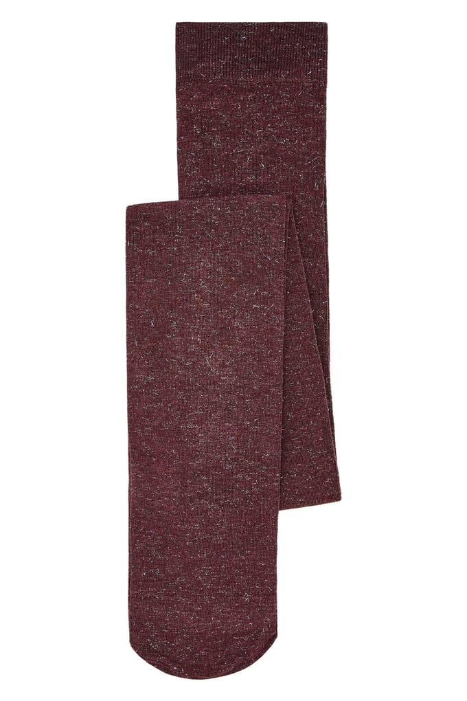White Stuff Sienna Sparkle Tights Dark Plum Größe: M | Unterhosen Outlet | Damen | Magenta
