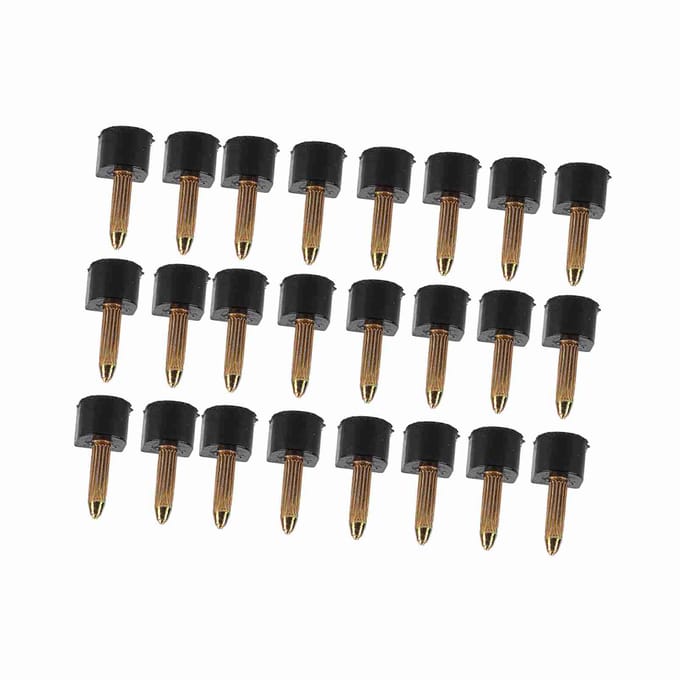 24 stuks Vervangingstips Hoge Hakken Antislip Schoenen Reparatie Hakpennen Beschermer (8 * 8mm) black