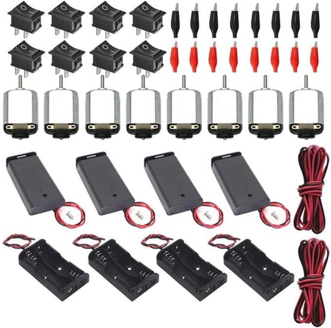 Allecto - Elektrische leerset - DC-motoren set - voor