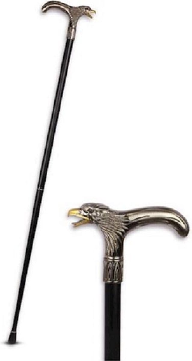 Wandelstok - Aluminium - Vogel als handvat