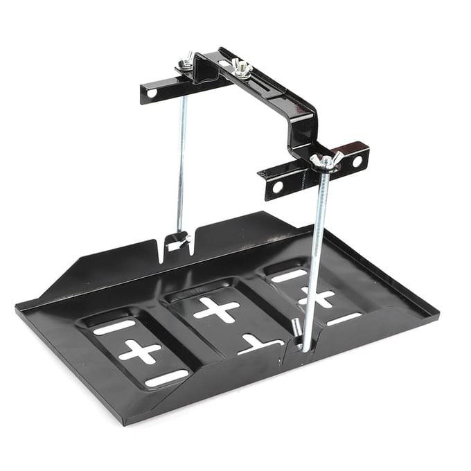Accuhouder, houder voor houder, klembeugelset, auto-accessoire, 27 cm 19cm / 7.5in black