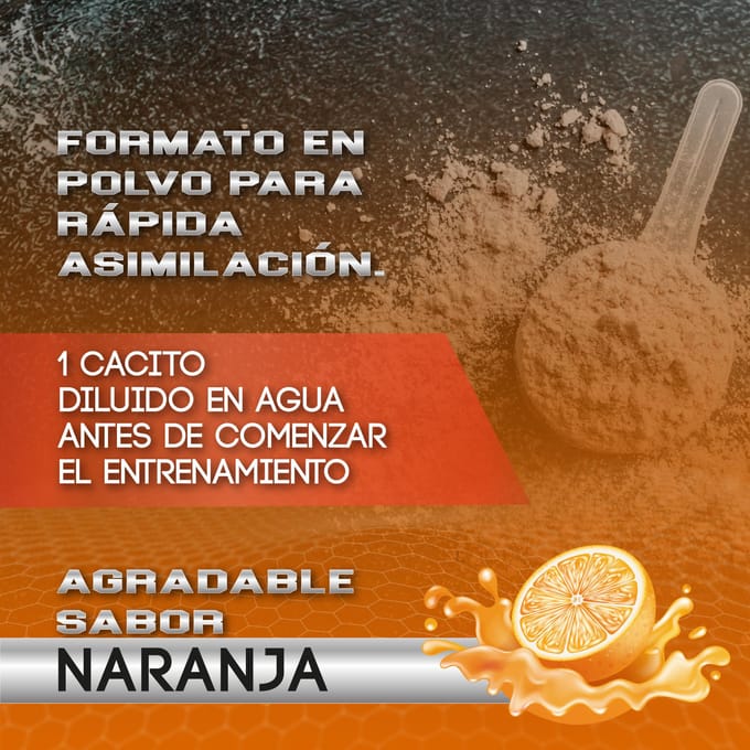 Healthy Fusion Pre WorkOut Sabor Naranja